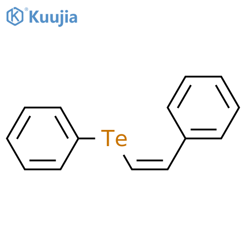 Benzene, [(2-phenylethenyl)telluro]-, (Z)- structure