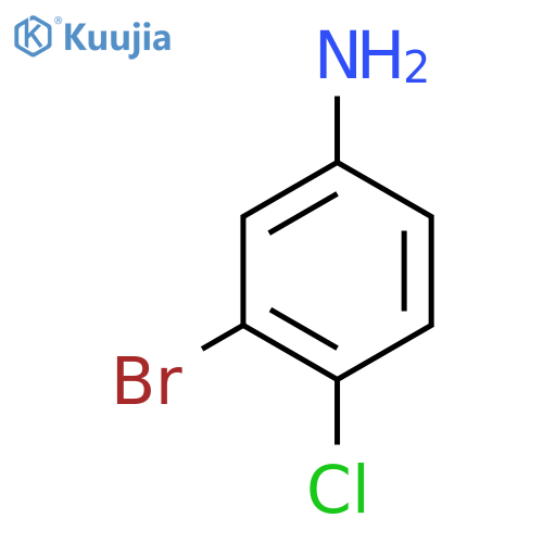 3-BROMO-4-CHLOROANILINE structure