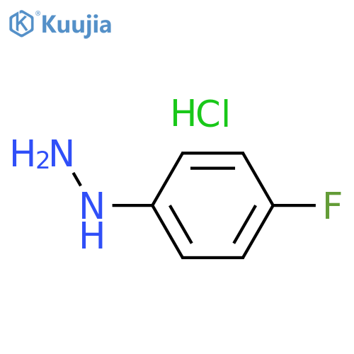 (4-fluorophenyl)hydrazine hydrochloride structure