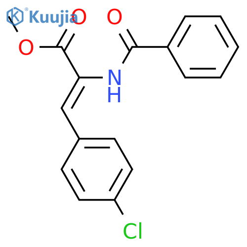 2-Propenoic acid, 2-(benzoylamino)-3-(4-chlorophenyl)-, methyl ester,(2Z)- structure