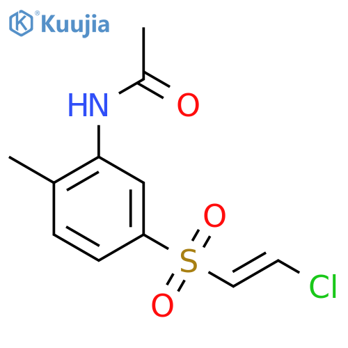 Acetamide, N-[5-[(2-chloroethenyl)sulfonyl]-2-methylphenyl]- structure