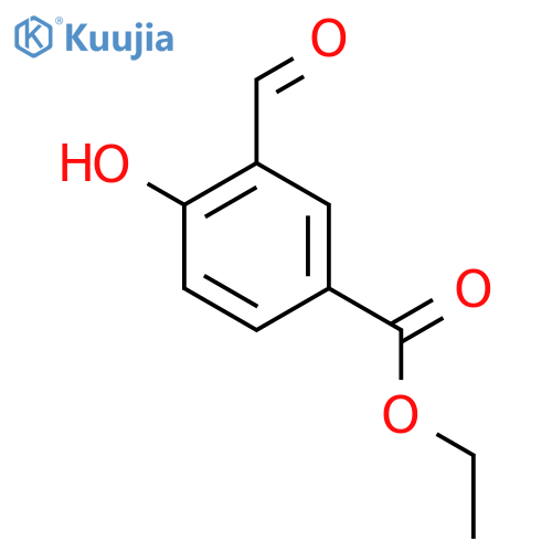 Ethyl 3-formyl-4-hydroxybenzoate structure