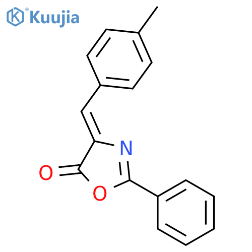 5(4H)-Oxazolone, 4-[(4-methylphenyl)methylene]-2-phenyl- structure