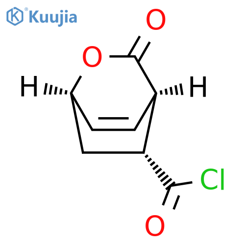 2-Oxabicyclo[2.2.2]oct-7-ene-5-carbonylchloride, 3-oxo-, (1a,4a,5a)- (9CI) structure