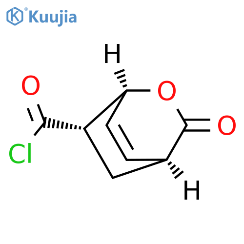 2-Oxabicyclo[2.2.2]oct-7-ene-6-carbonylchloride, 3-oxo-, (1a,4a,6a)- (9CI) structure