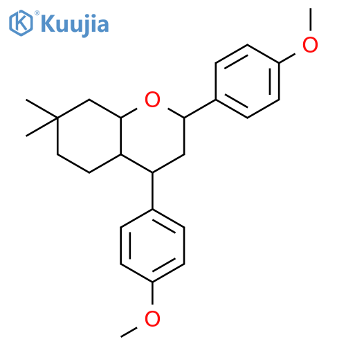 2,4-bis(4-methoxyphenyl)-7,7-dimethyloctahydro-2H-chromene structure
