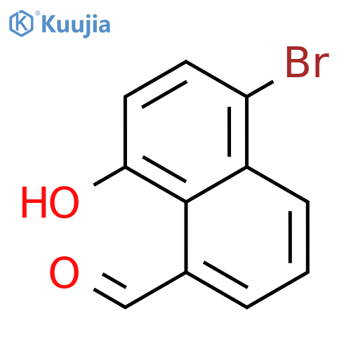 1-NAPHTHALENECARBOXALDEHYDE, 5-BROMO-8-HYDROXY- structure