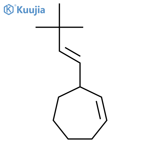 CYCLOHEPTENE, 3-(3,3-DIMETHYL-1-BUTENYL)-, (E)- structure