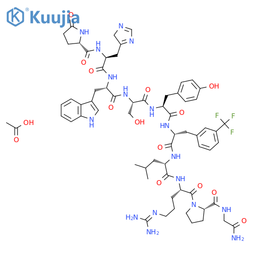 (D-Mtf6)-LHRH acetate structure
