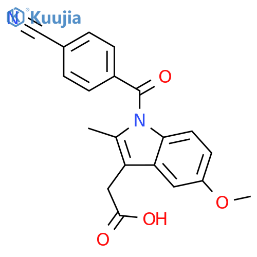 1H-Indole-3-acetic acid, 1-(4-cyanobenzoyl)-5-methoxy-2-methyl- structure