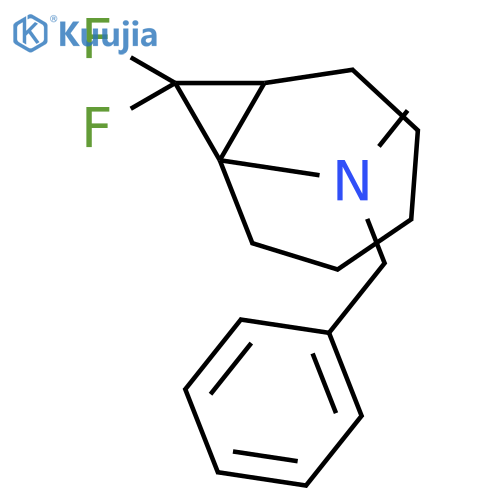 Bicyclo[5.1.0]octan-1-amine, 8,8-difluoro-N-methyl-N-(phenylmethyl)- structure