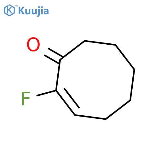 (2E)-2-fluorocyclooct-2-en-1-one structure