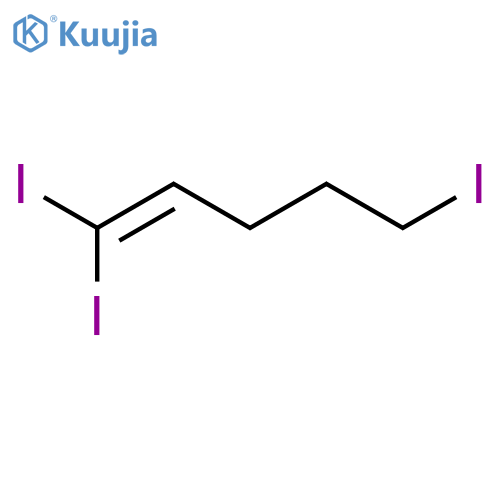 1-Pentene, 1,1,5-triiodo- structure