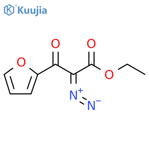 2-Furanpropanoic acid, α-diazo-β-oxo-, ethyl ester structure
