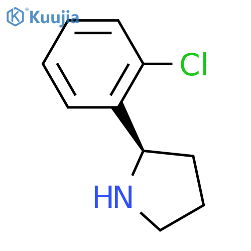 (2R)-2-(2-chlorophenyl)pyrrolidine structure