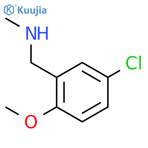 (5-chloro-2-methoxyphenyl)methyl(methyl)amine structure