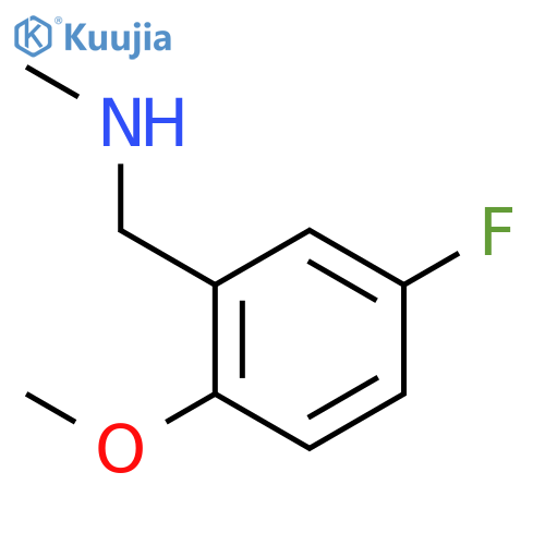 (5-fluoro-2-methoxyphenyl)methyl(methyl)amine structure