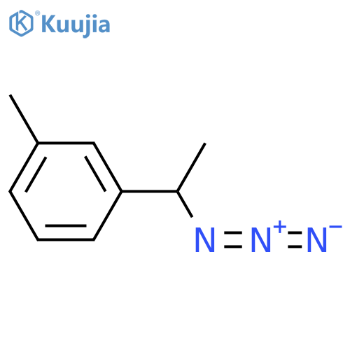 Benzene, 1-(1-azidoethyl)-3-methyl- structure