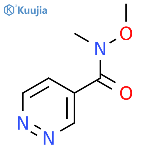 4-Pyridazinecarboxamide, N-methoxy-N-methyl- structure