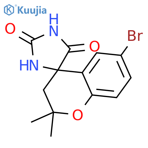 6-Bromo-2,2-dimethylspiro[chroman-4,4'-imidazolidine]-2',5'-dione structure