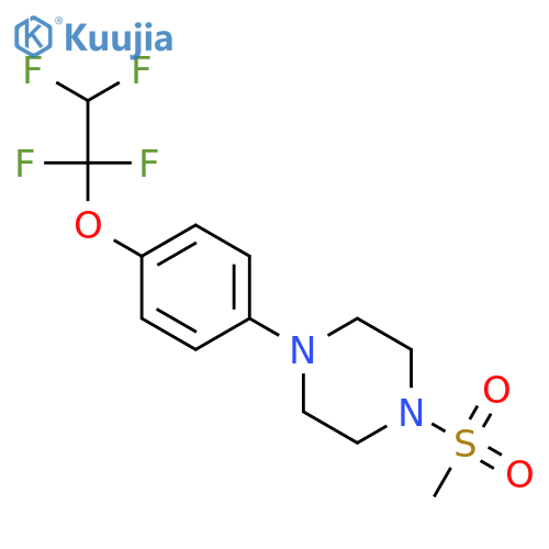 Piperazine, 1-(methylsulfonyl)-4-[4-(1,1,2,2-tetrafluoroethoxy)phenyl]- structure