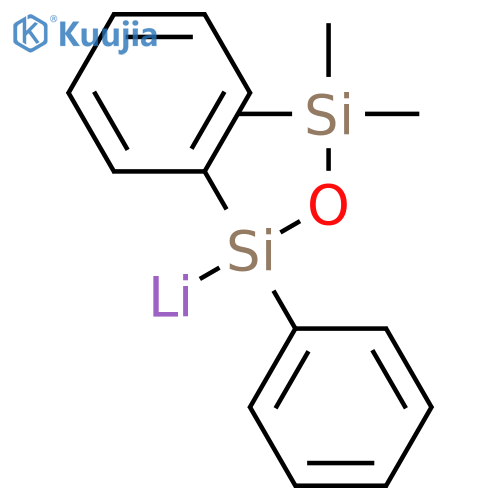 Lithium, (3,3,3-trimethyl-1,1-diphenyldisiloxanyl)- structure