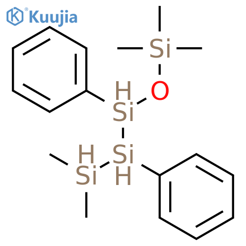 Disiloxane, 3-(2,2-dimethyl-1-phenyldisilanyl)-1,1,1-trimethyl-3-phenyl- structure
