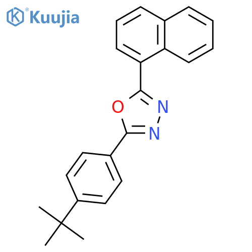 1,3,4-OXADIAZOLE, 2-[4-(1,1-DIMETHYLETHYL)PHENYL]-5-(1-NAPHTHALENYL)- structure