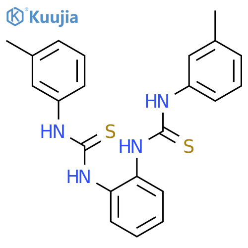 Thiourea, N,N''-1,2-phenylenebis[N'-(3-methylphenyl)- structure