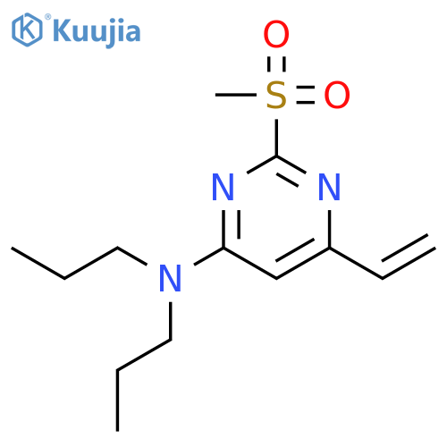 4-Pyrimidinamine, 6-ethenyl-2-(methylsulfonyl)-N,N-dipropyl- structure