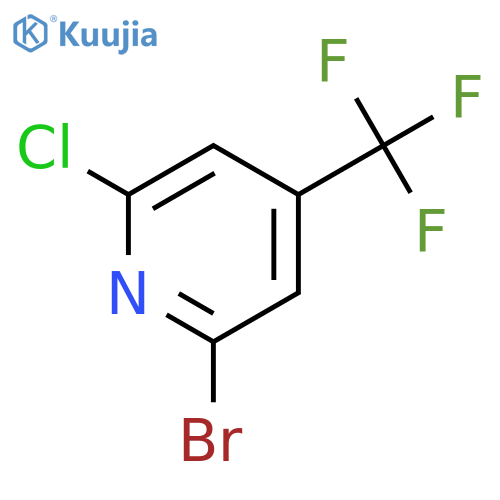 2-Bromo-6-chloro-4-(trifluoromethyl)pyridine structure