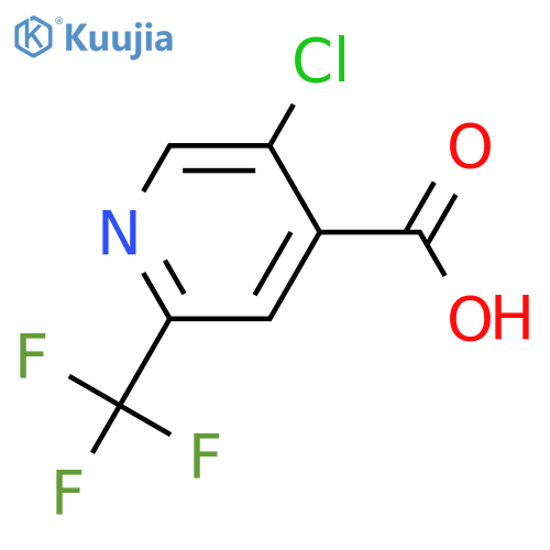 4-Pyridinecarboxylic acid, 5-chloro-2-(trifluoromethyl)- structure