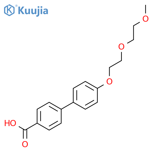 [1,1'-BIPHENYL]-4-CARBOXYLIC ACID, 4'-[2-(2-METHOXYETHOXY)ETHOXY]- structure