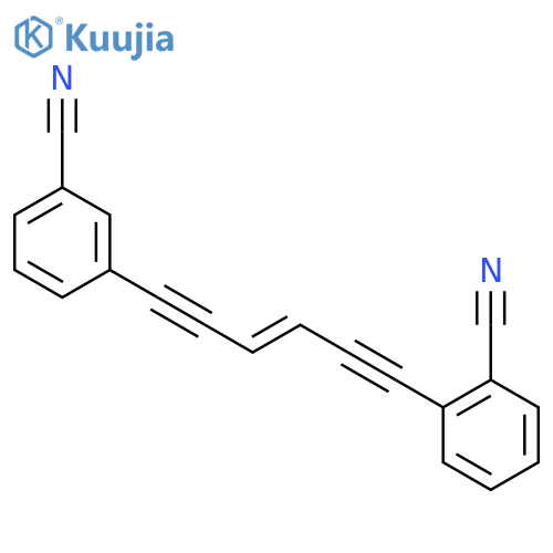 Benzonitrile, 2-[6-(3-cyanophenyl)-3-hexene-1,5-diynyl]- structure