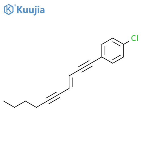Benzene, 1-chloro-4-(3-decene-1,5-diynyl)- structure