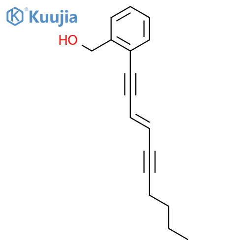 Benzenemethanol, 2-(3-decene-1,5-diynyl)- structure