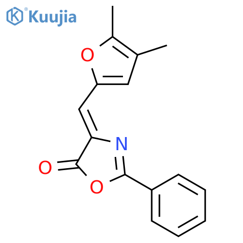 5(4H)-Oxazolone, 4-[(4,5-dimethyl-2-furanyl)methylene]-2-phenyl-, (4E)- structure