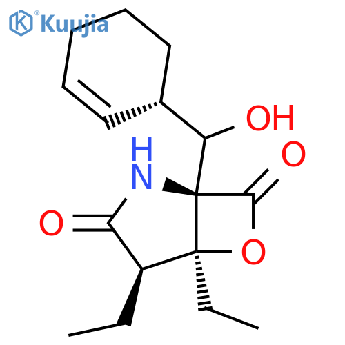 6-Oxa-2-azabicyclo[3.2.0]heptane-3,7-dione,1-[(S)-2-cyclohexen-1-ylhydroxymethyl]-4,5-diethyl-, (1R,4R,5S)- structure