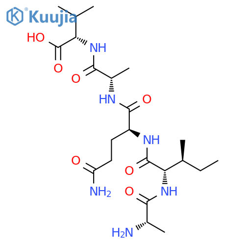 L-Valine, L-alanyl-L-isoleucyl-L-glutaminyl-L-alanyl- structure