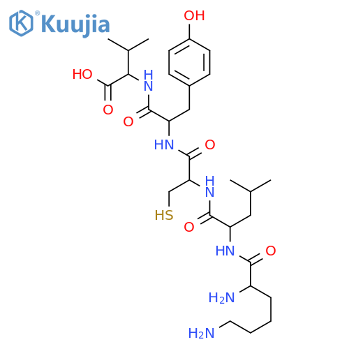 L-Valine, L-lysyl-L-leucyl-L-cysteinyl-L-tyrosyl- structure