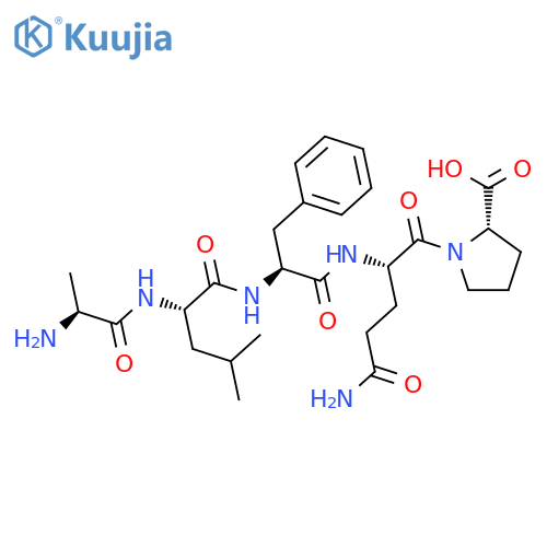 L-Proline, L-alanyl-L-leucyl-L-phenylalanyl-L-glutaminyl- structure