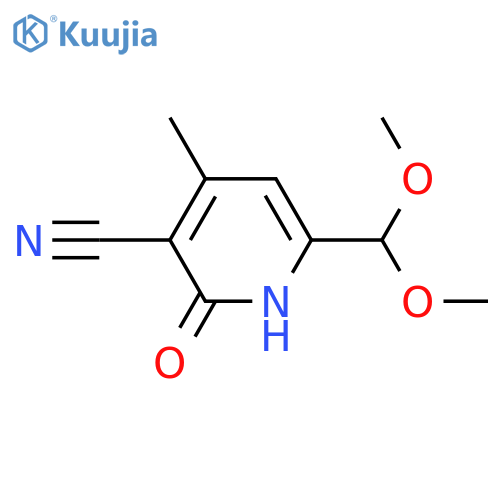 3-Pyridinecarbonitrile,6-(dimethoxymethyl)-1,2-dihydro-4-methyl-2-oxo- structure