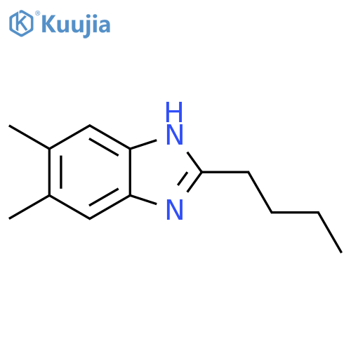 1H-Benzimidazole, 2-butyl-5,6-dimethyl- structure