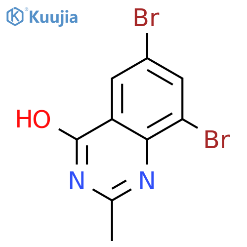 6,8-DIBROMO-2-METHYLQUINAZOLIN-4-OL structure
