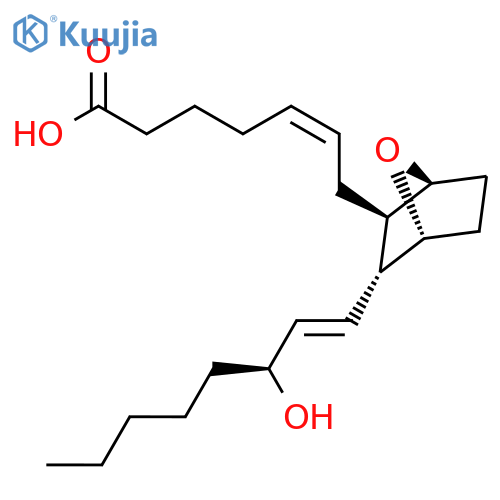 (5Z)-7-[(1α,4α)-3β-[(1E,3S)-3-Hydroxy-1-octenyl]-7-oxabicyclo[2.2.1]heptane-2α-yl]-5-heptenoic acid structure