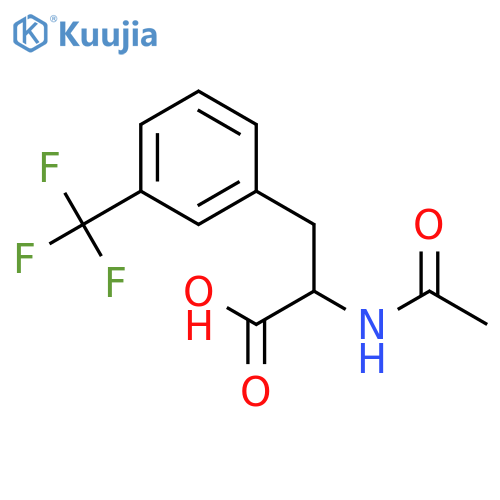 Phenylalanine,N-acetyl-3-(trifluoromethyl)- structure