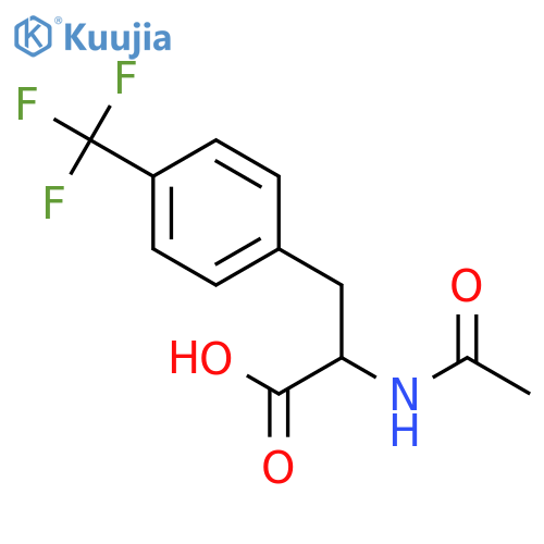 Phenylalanine,N-acetyl-4-(trifluoromethyl)- structure