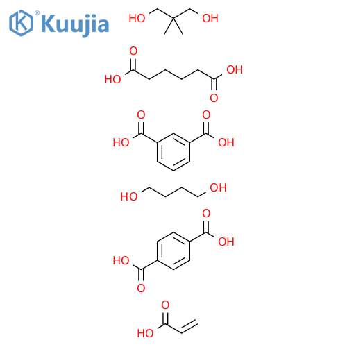 1,3-Benzenedicarboxylicacid,polymerwith1,4-benzenedicarboxylicacid,1,4-butanediol,2,2-dimethyl-1,3-propanediolandhexanedioicacid,di-2-propenoate structure