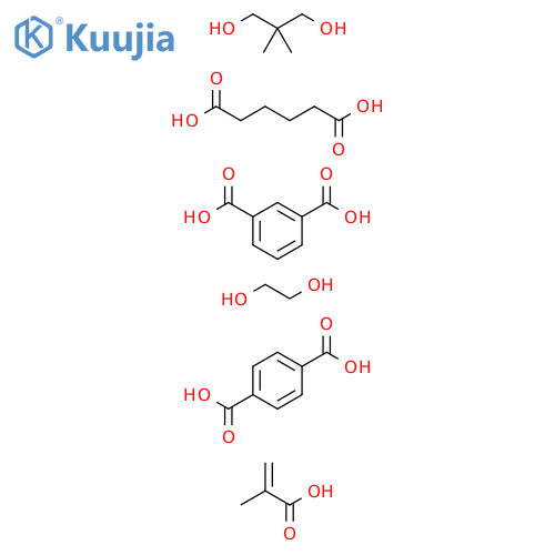 1,3-Benzenedicarboxylicacid,polymerwith1,4-benzenedicarboxylicacid,2,2-dimethyl-1,3-propanediol,1,2-ethanediolandhexanedioicacid,bis(2-methyl-2-propenoate) structure