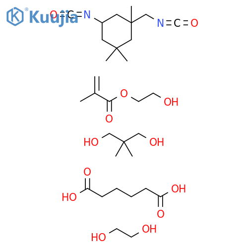 Hexanedioicacid,polymerwith2,2-dimethyl-1,3-propanediol,1,2-ethanedioland5-isocyanato-1-(isocyanatomethyl)-1,3,3-trimethylcyclohexane,hydroxyethylmethacrylate-blocked structure
